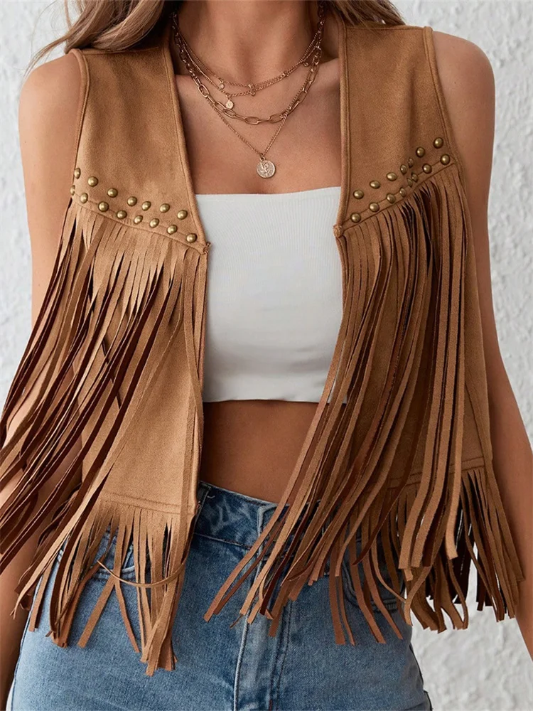 Dakota Fringe Vest – 70s Western Suede Tassel Vest s42b76412fe4f4500a2beef18ea64afb6k.webp